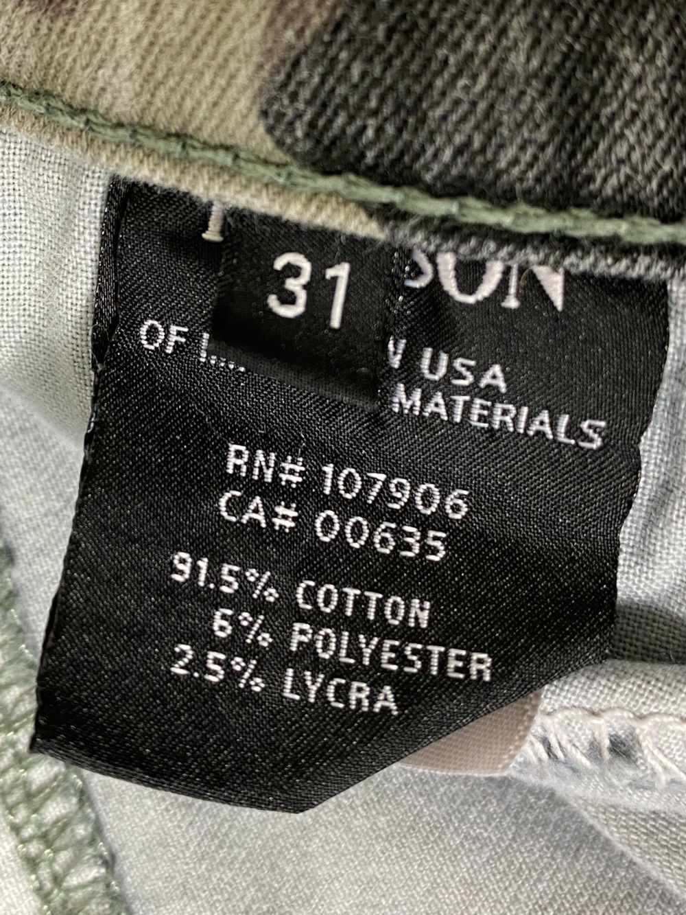Hudson Jeans Camo Skinny Jeans Made in USA Women’s Stretch Denim - Picture 6 of 10